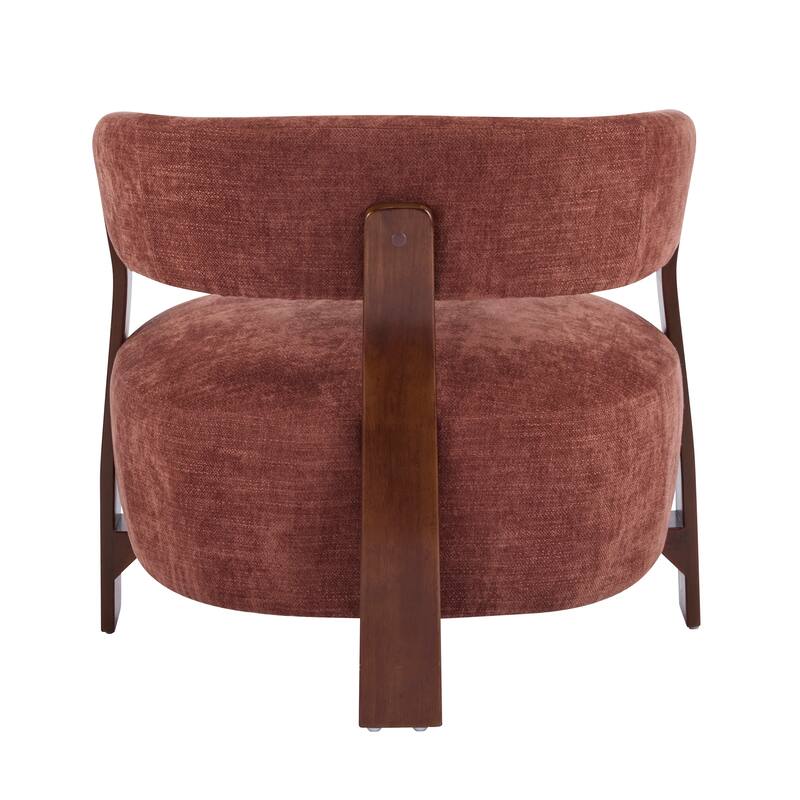 Christopher Knight Home - Accent Arm Chair Modern Upholstered Chair with Bent Wood Legs