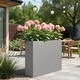 preview thumbnail 48 of 49, Dovelina Modern Metal Rectangular Planter- Elevate Your Space, Indoors & Outdoors