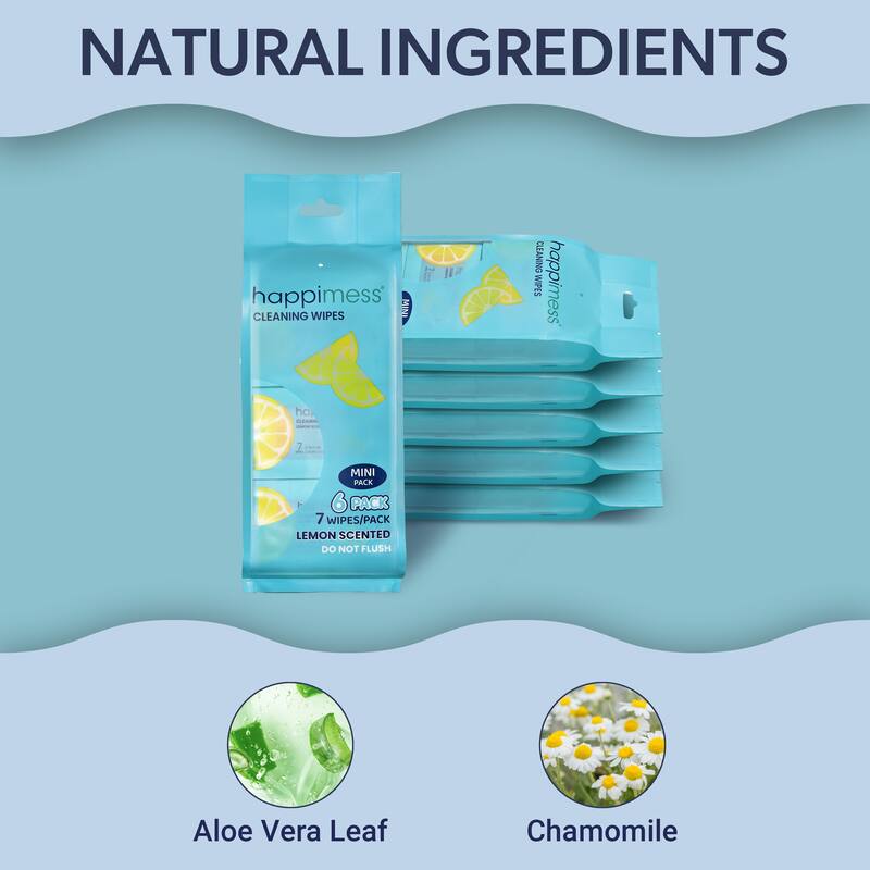 happimess, Compact Travel Multi Surface Heavy Duty Cleaning Wipes