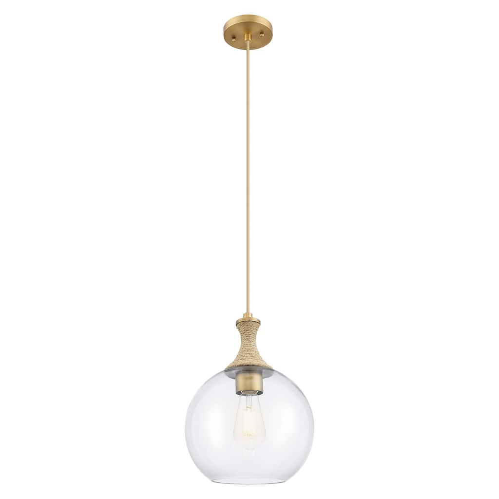 Innovations Lighting Downtown Urban - Astor - 1 Light 10" Rope Detailed Cord Hung Mini Pendant