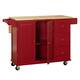 3-drawer Drop Leaf Kitchen Cart