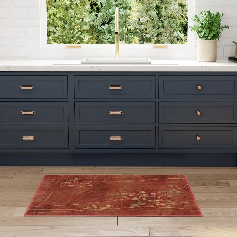 Nourison Susan Contemporary Floral Indoor only Area Rug.