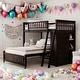 preview thumbnail 2 of 12, Twin Over Full Bunk Bed With Six Drawers,Flexible Shelves,Wheels
