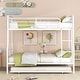 preview thumbnail 30 of 34, Full XL over Queen Metal Bunk Bed with Full Length Guardrail, Convertible Design, Easy Assembly