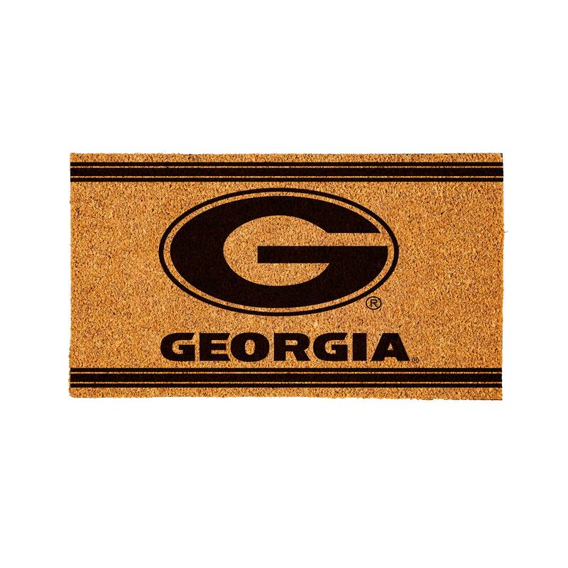 University of Georgia PVC Door Mat - Black