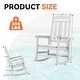preview thumbnail 105 of 174, Outdoor Patio HDPE Rocking Chiar, Extra Wide Seat & Backrest