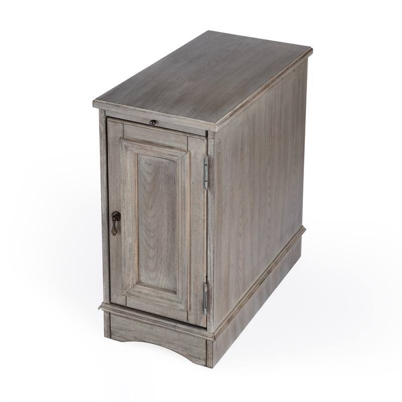 Butler Harling Driftwood Chairside Chest - Grey - Wood