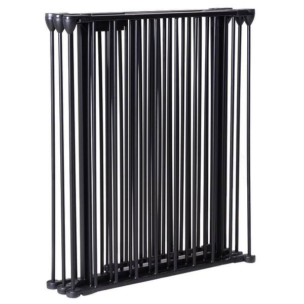 Shop Costway New Fireplace Fence Baby Safety Fence Hearth Gate Bbq Metal Fire Gate Pet Dog Cat Black Overstock 15644340