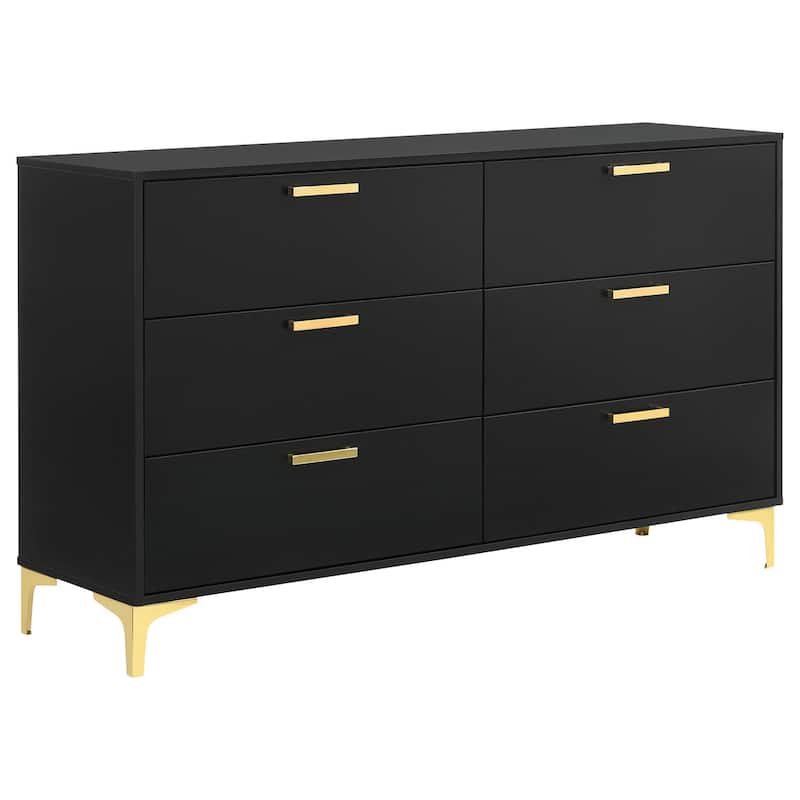 Dresser and Mirror Set Featuring Smooth Glide Drawers, Sleek Contemporary Lines, and Spacious Bedroom Storage