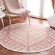 preview thumbnail 126 of 137, SAFAVIEH Handmade Capri Ilianka Wool Rug 5' Round - Pink/Ivory - Round