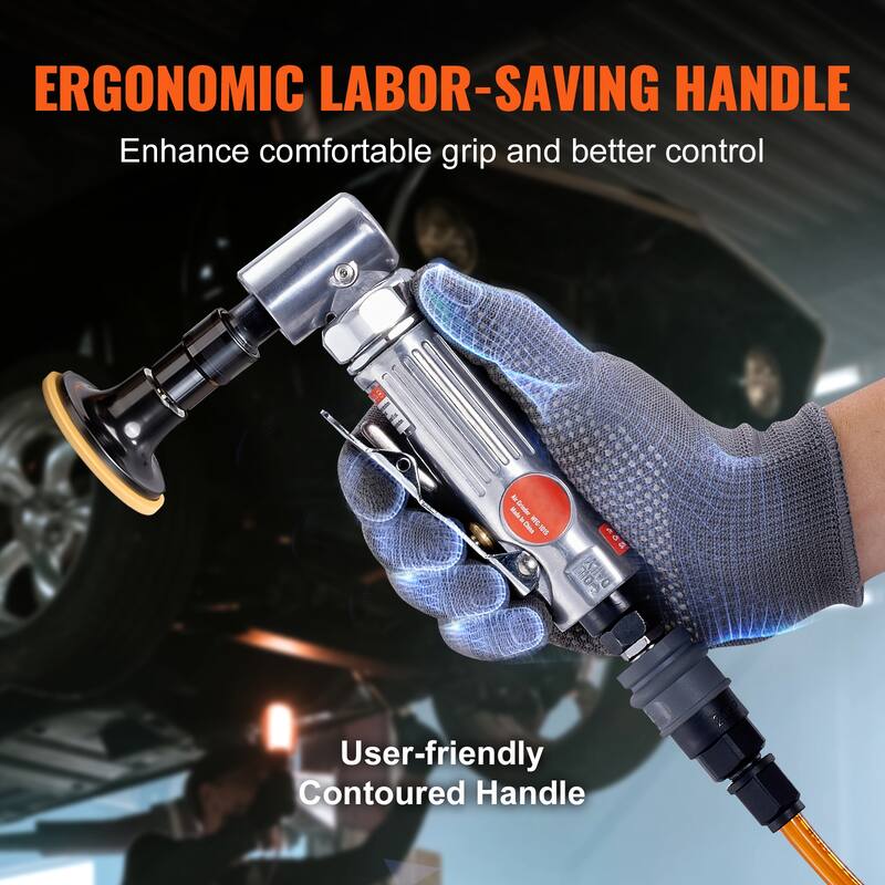 Air Die Grinder, 1/4" Right Angle Die Grinder 20000RPM, Lightweight, Ball Bearing Construction, 24PCS Discs for Grinding