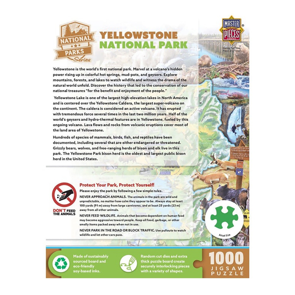 Yellowstone National Park 1000 Piece Jigsaw Puzzle for Adults