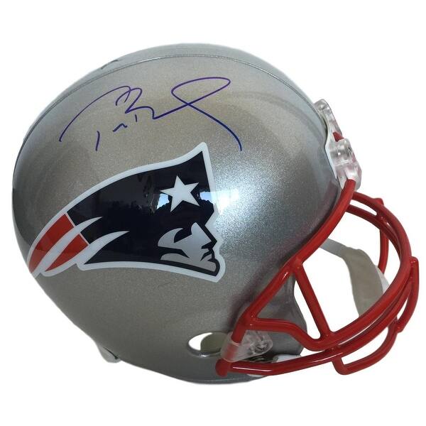 Shop Tom Brady Signed New England Patriots Full Size Replica Helmet Blue Ink Tristar Free Shipping Today Overstock 19482125