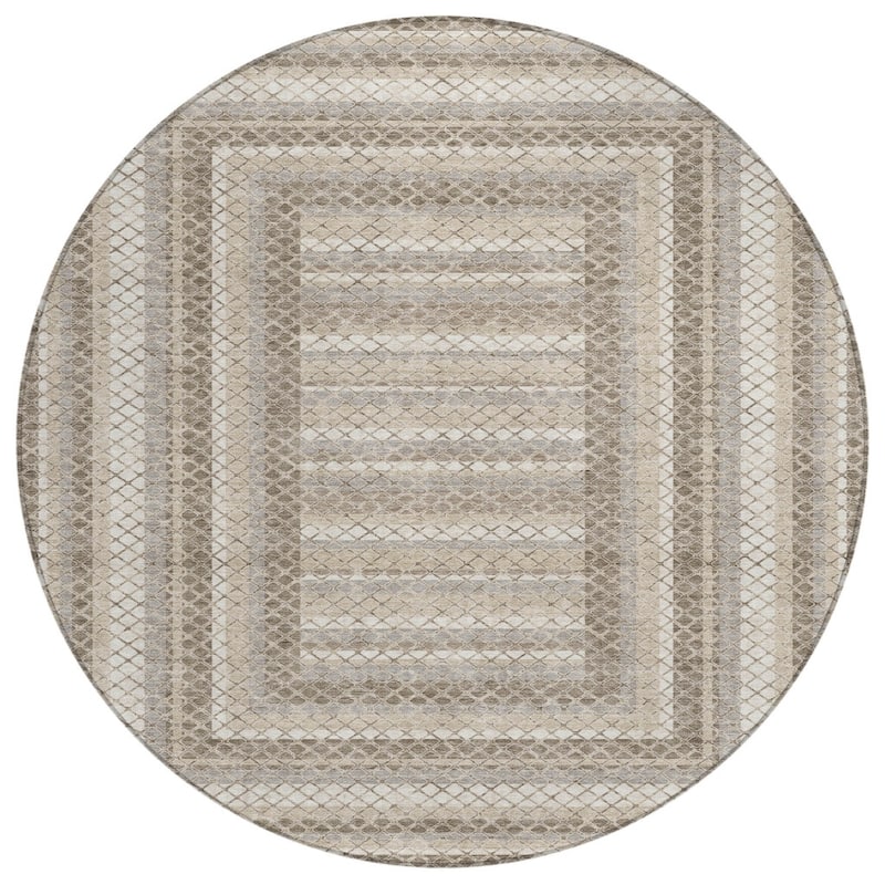 HomeRoots Geometric Transitional Rectangle Outdoor Rug