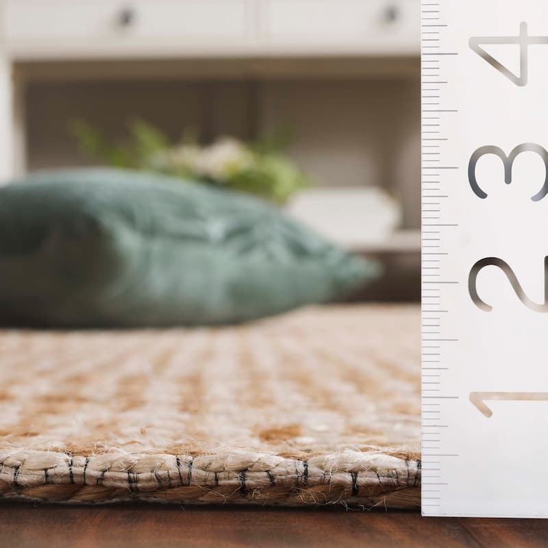 SAFAVIEH Flatweave Natural Bessi Fiber Farmhouse Hemp Rug