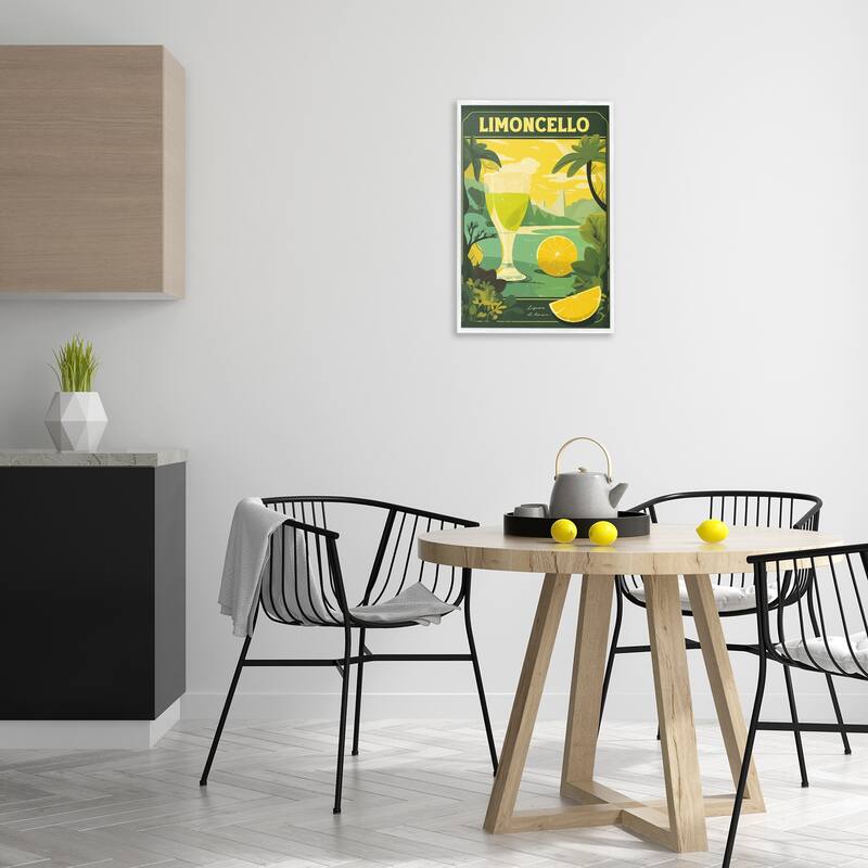 Stupell Lemon Cocktail in Tropical Scene Framed Giclee Art Design By Andreas Magnusson