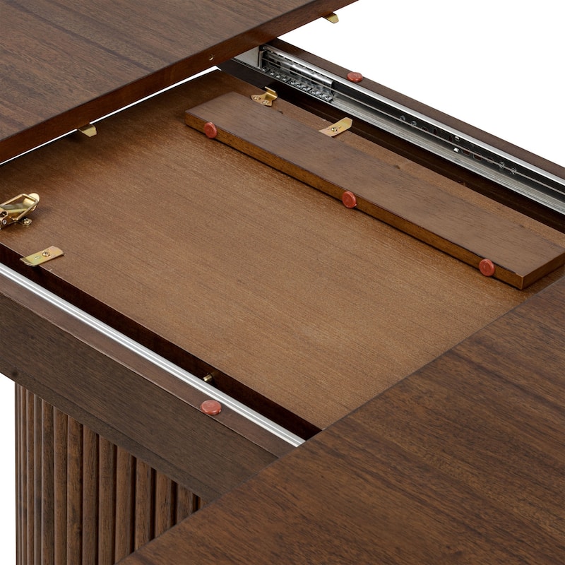 Poly & Bark Ronda 43"-59" Wood Extension Dining Table