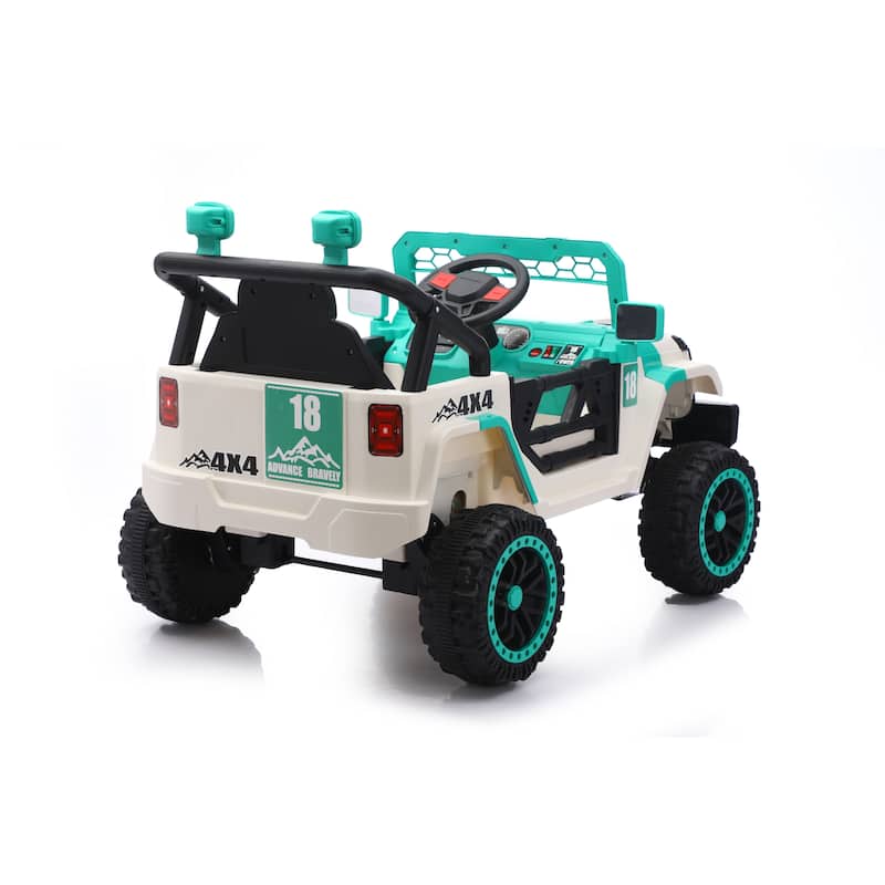 12V Kids Electric Off-Road Car with Remote, Battery Powered Electric Car Electric Vehicle with LED Lights
