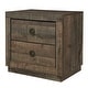 preview thumbnail 8 of 15, 3-Piece King Size Farmhouse Platform Bed Set - Includes Bed and 2 Nightstands, Rustic Brown