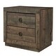 preview thumbnail 17 of 15, 3-Piece King Size Farmhouse Platform Bed Set - Includes Bed and 2 Nightstands, Rustic White