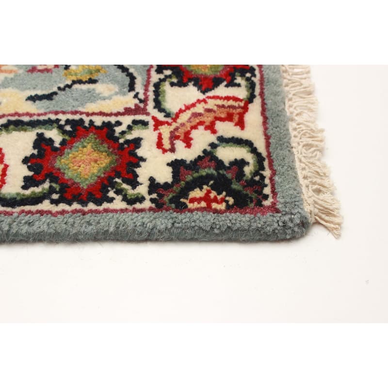 ECARPETGALLERY Hand-knotted Serapi Heritage Light Blue Wool Rug - 2'5 x 9'11