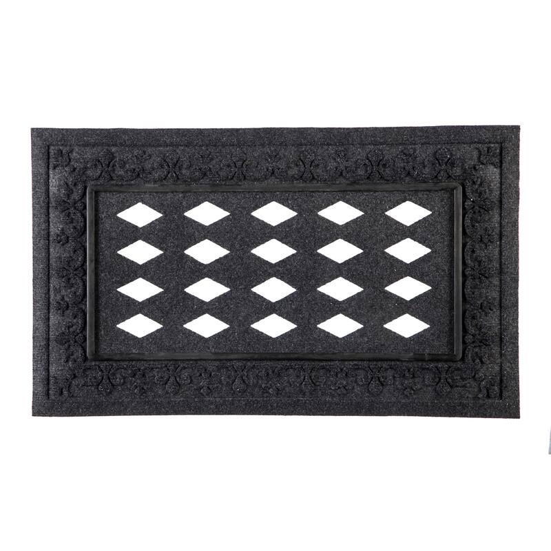 Embossed Fleur de Lis Sassafras Mat Tray