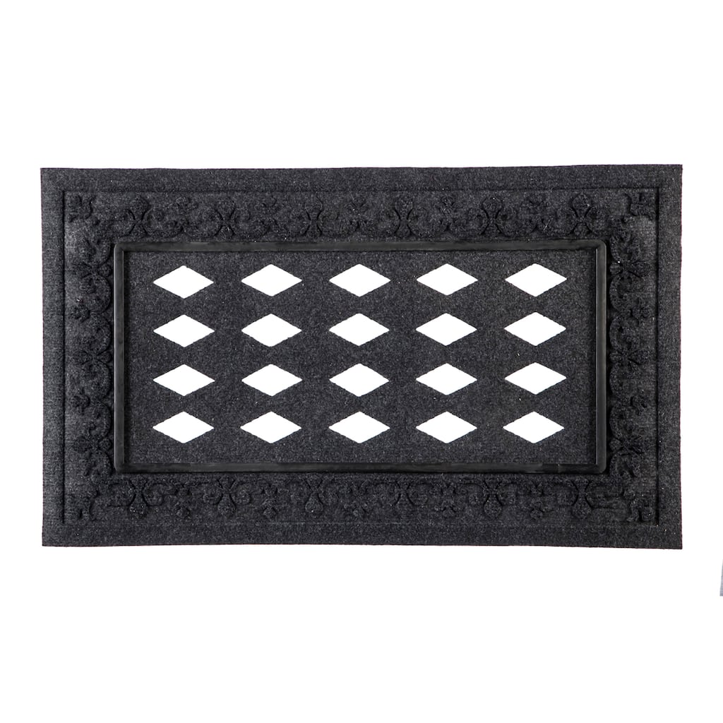 Embossed Fleur de Lis Sassafras Mat Tray