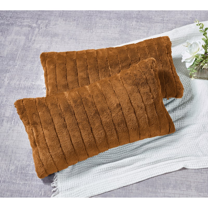 Supermink Soft Solid Throw Pillow Covers Set of 2, NO INSERT
