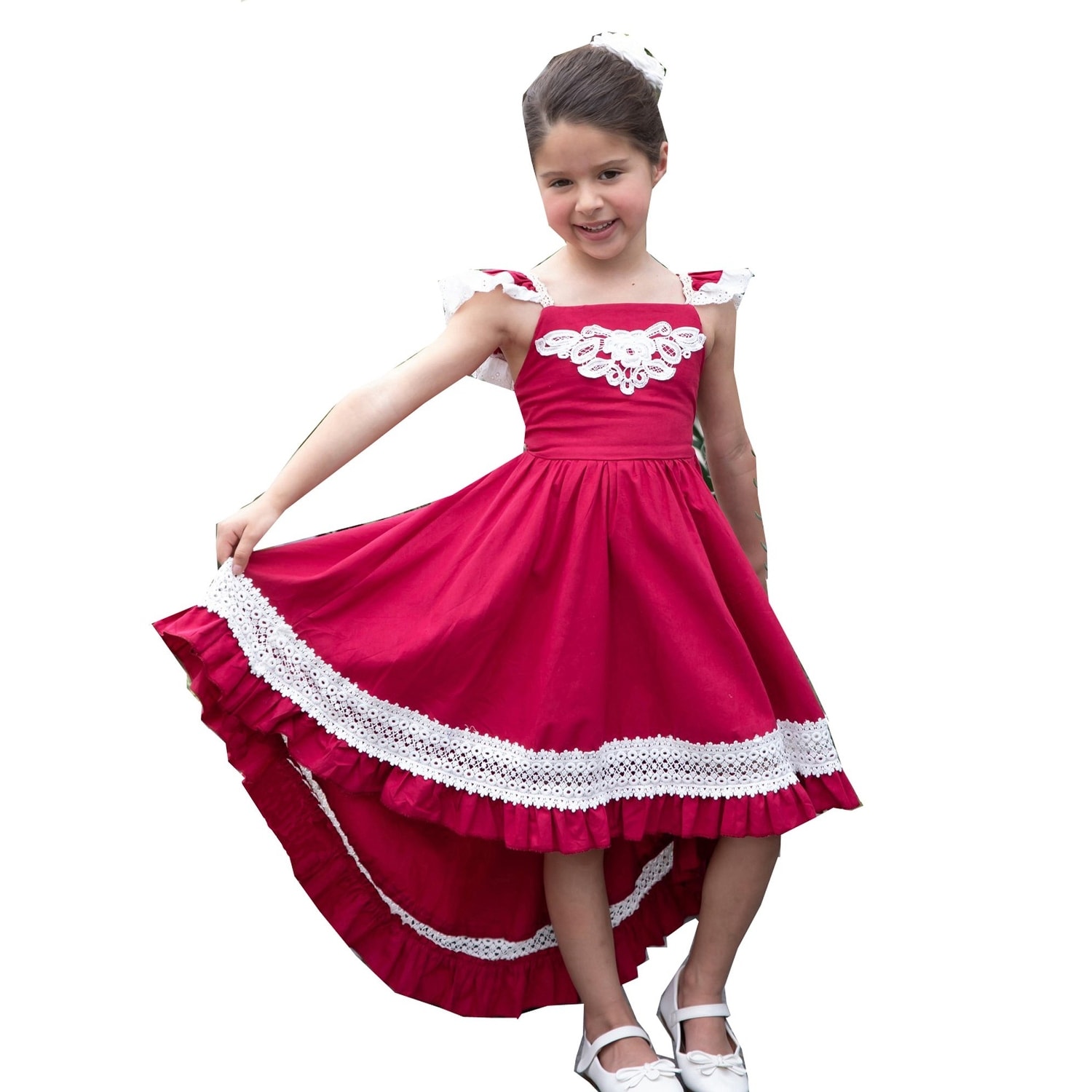 raspberry flower girl dresses