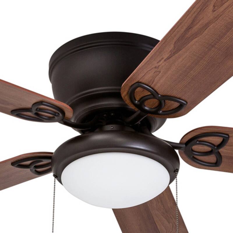 52" Prominence Home Benton Traditional Indoor LED Ceiling Fan with Light, Pull Chains