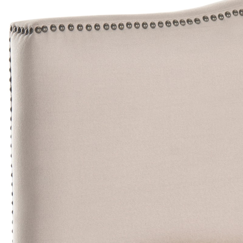 SAFAVIEH Ashlie Upholstered Camelback Headboard