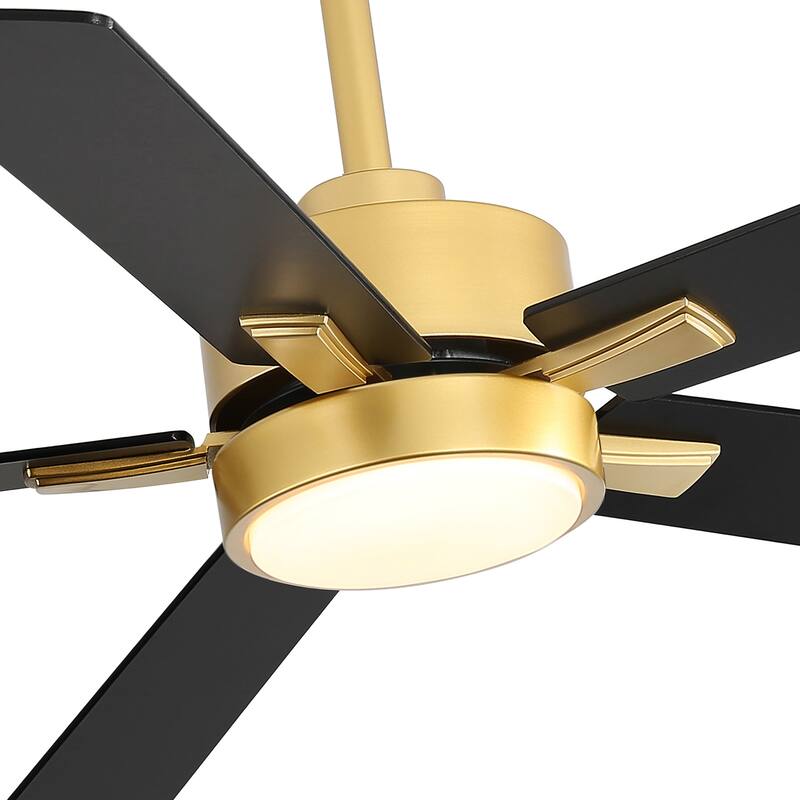 52-IN LED Ceiling Fan with Light Kit and Remote- 5 Blade