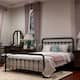 Alazyhome Simple Vintage Metal Platform Bed Frame, Easy-Assembly
