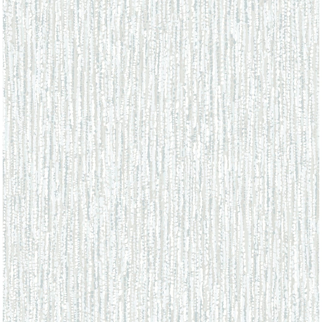 A-Street Prints Corliss Light Blue Beaded Strands Wallpaper