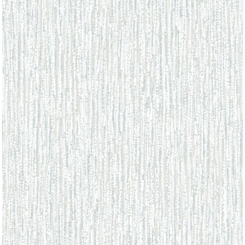 A-Street Prints Corliss Light Blue Beaded Strands Wallpaper