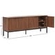 preview thumbnail 2 of 13, SAFAVIEH Lylia 4-Door Entertainment Media Stand (Fits up to 65" Flatscreen TV) - 60.8 in. x 17.7 in. x 24.6 in.