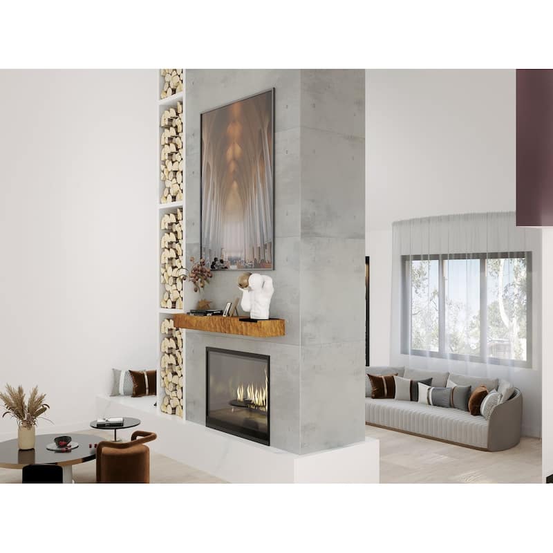 Rough Hewn Fireplace Mantel Shelf