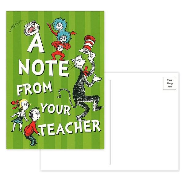 Shop Cat In The Hat Teacher Cards 36 Per Pack 6 Packs On Sale Overstock 31225449