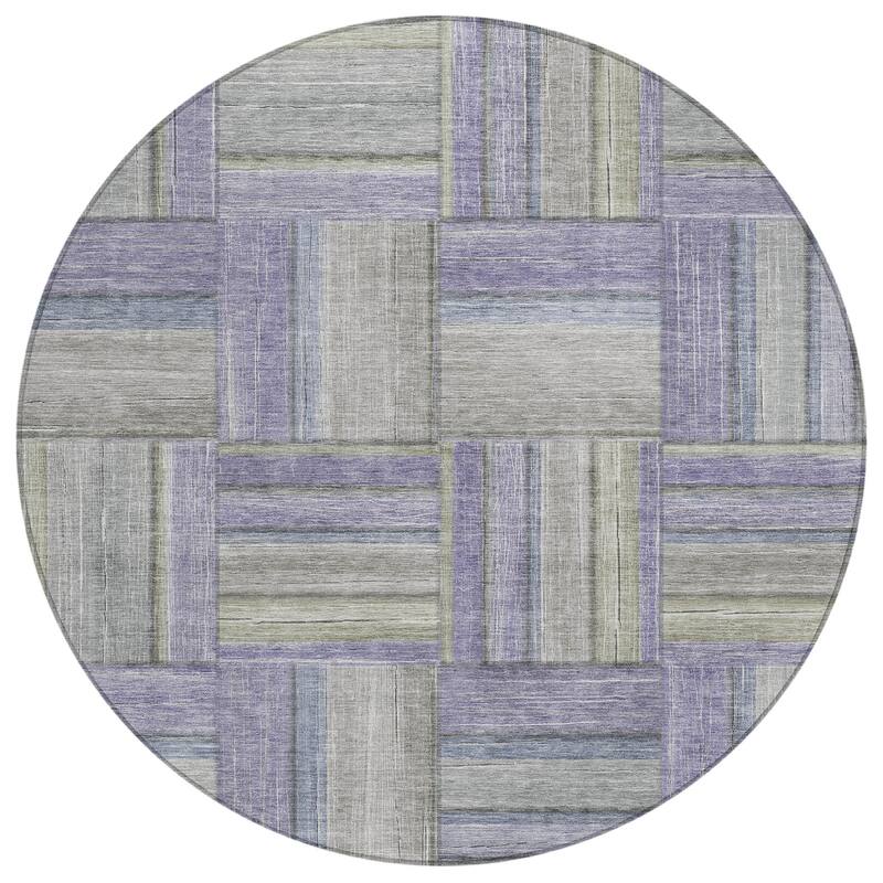 Machine Washable Indoor/ Outdoor Modern Weave Chantille Rug