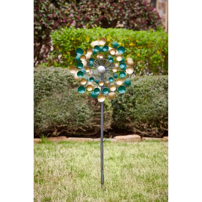 Southern Patio Lots of Dots Wind Spinner Yard Stake