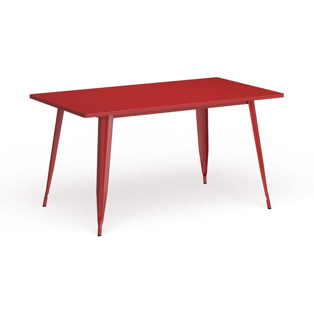 31.5" x 63" Rectangular Metal Indoor-Outdoor Table - Industrial Table - 31.5"W x 63"D x 29.5"H