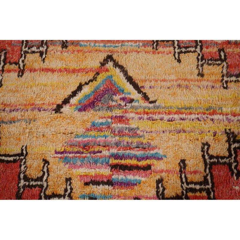 Colorful Moroccan Oriental Large Area Rug Handmade Wool Carpet - 9'4" x 14'5"