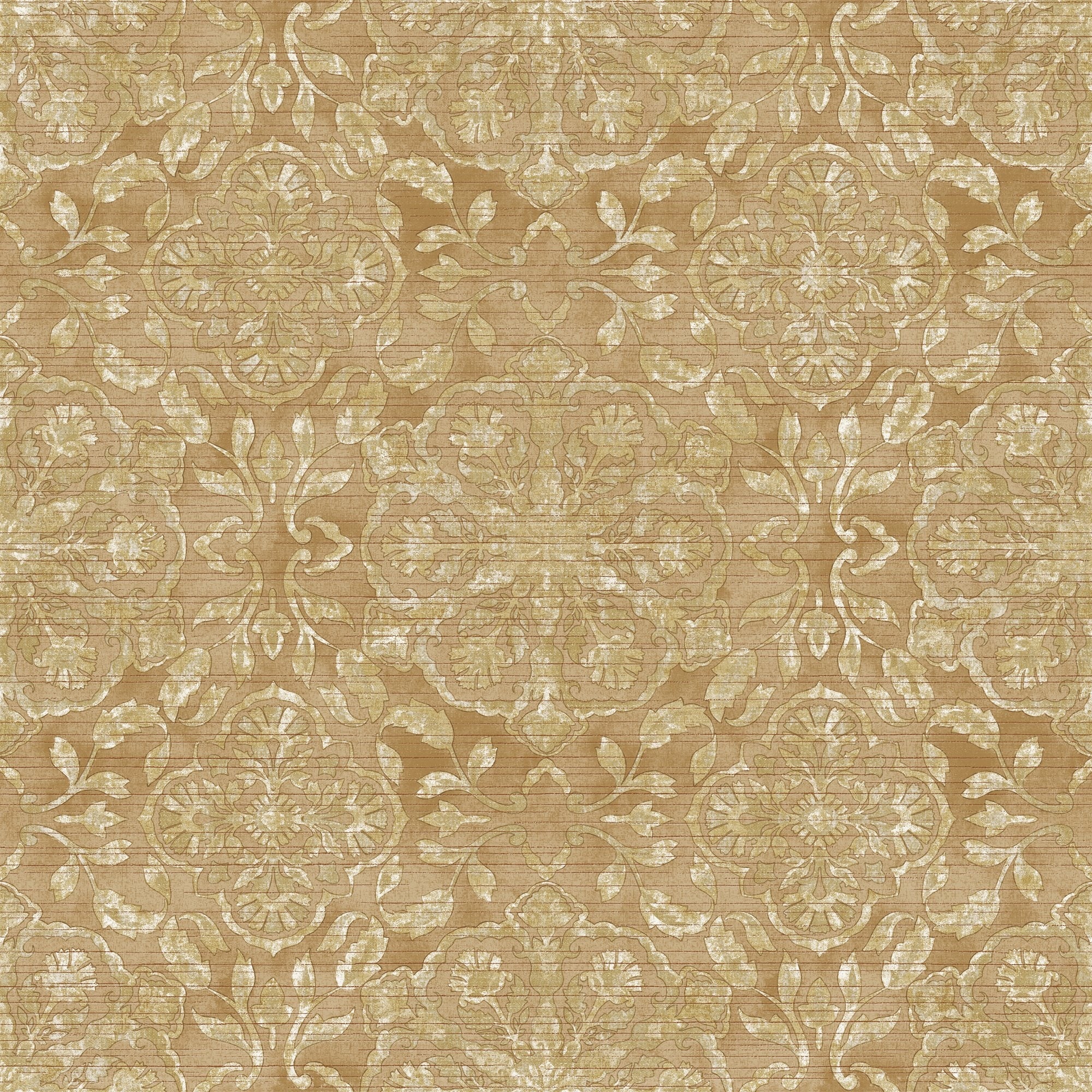 Galerie Wallcoverings Elegance Collection Floral Stripe Shimmer Finish Non-woven Wallpaper Roll