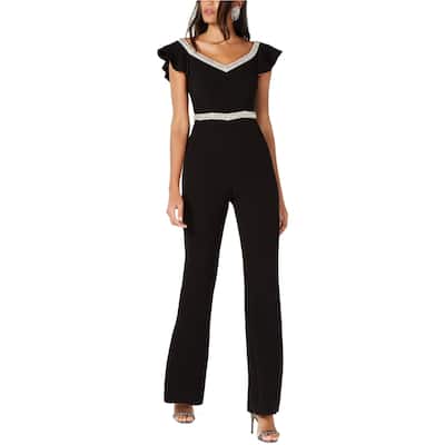 Rachel Zoe Womens Reeda Jumpsuit,, Black, 8