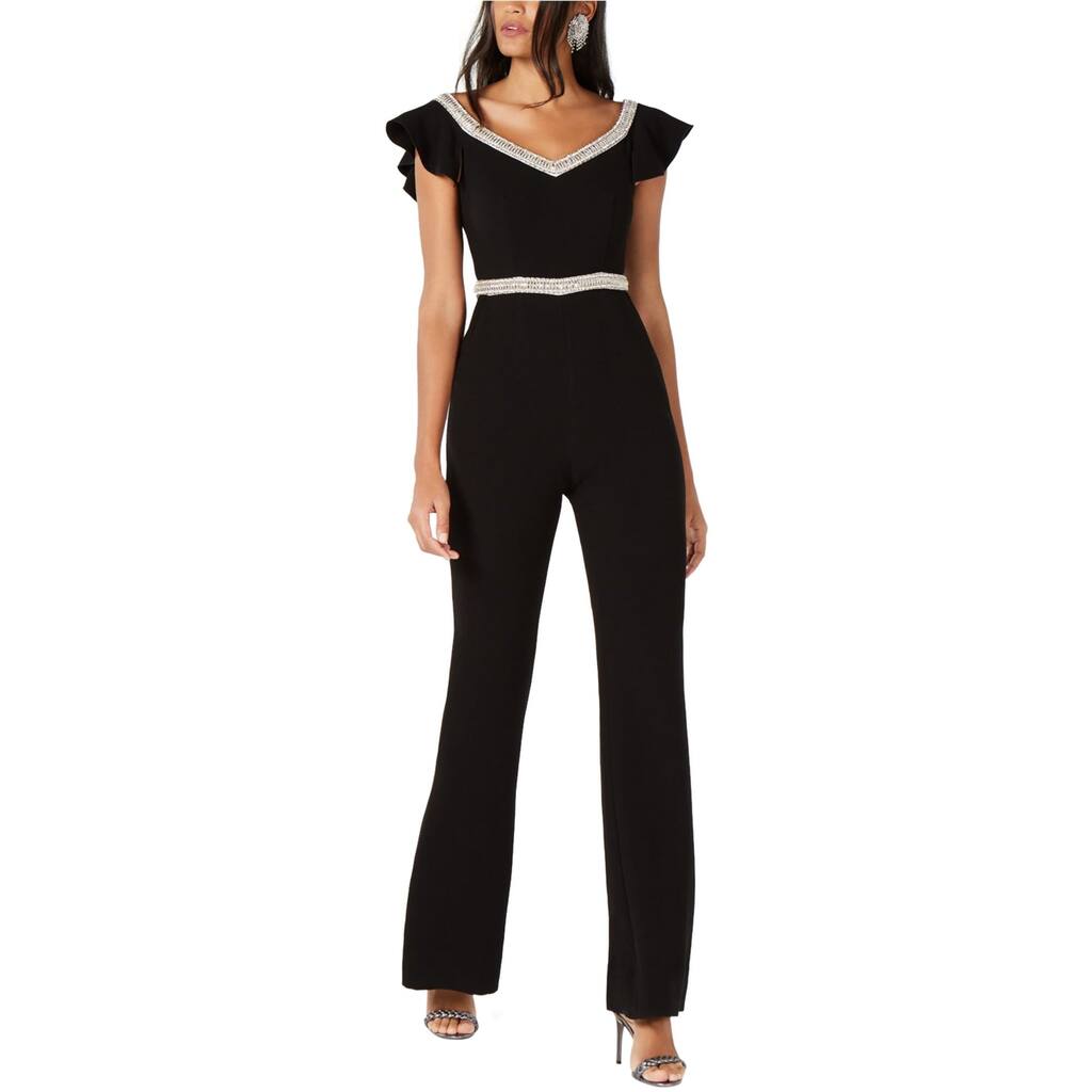 Rachel Zoe Womens Reeda Jumpsuit,, Black, 8