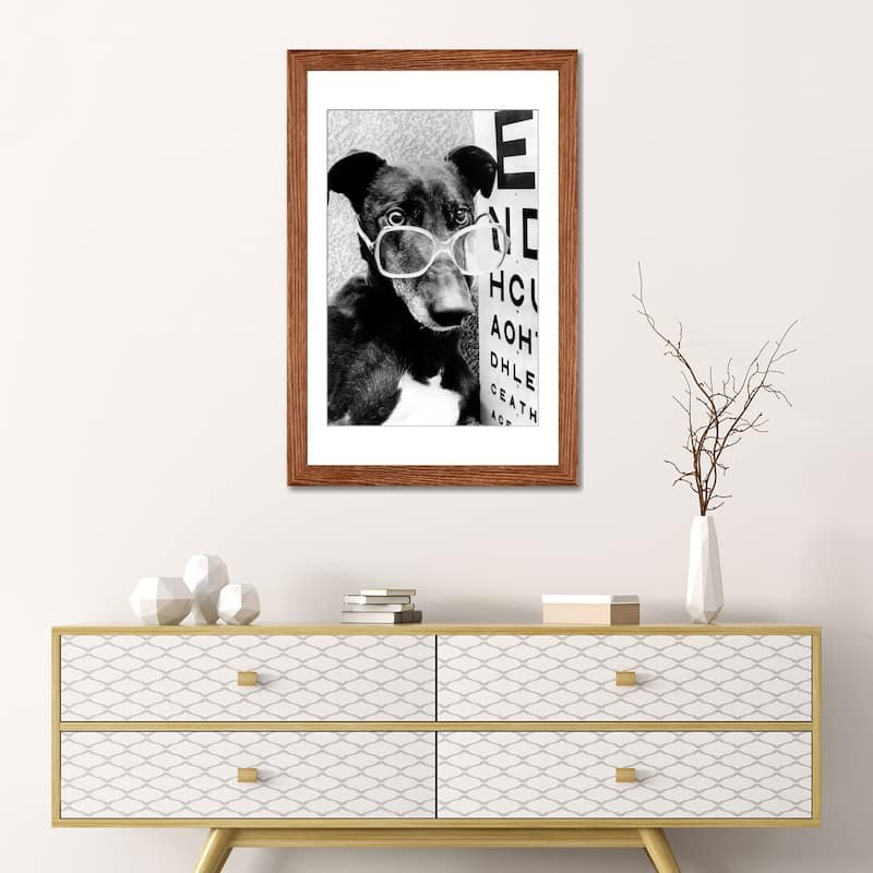 iCanvas "Greyhound Wearing Glasses February 1987" by Rue Des Archives