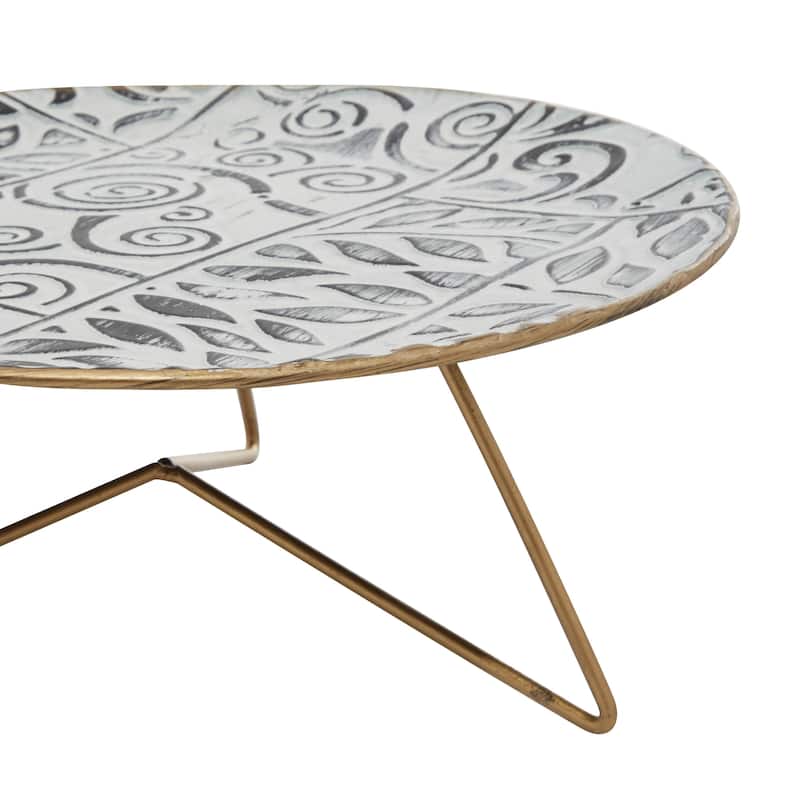 Metal Cake Stand - Set of 3 White - Roche River Decor