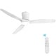 preview thumbnail 58 of 69, Sofucor 52Inch Low Profile Flush Mount Ceiling Fan with LED Light,3‑Blade Quiet Light Combo for Bedroom Kitchen Living Room White