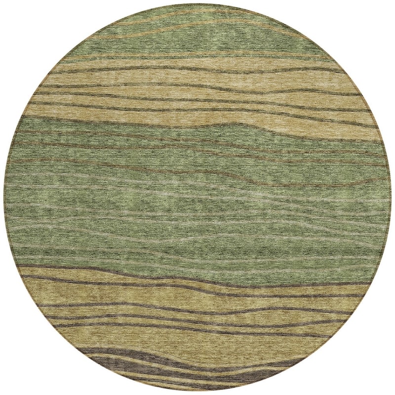 HomeRoots Striped Transitional Rectangle Outdoor Rug
