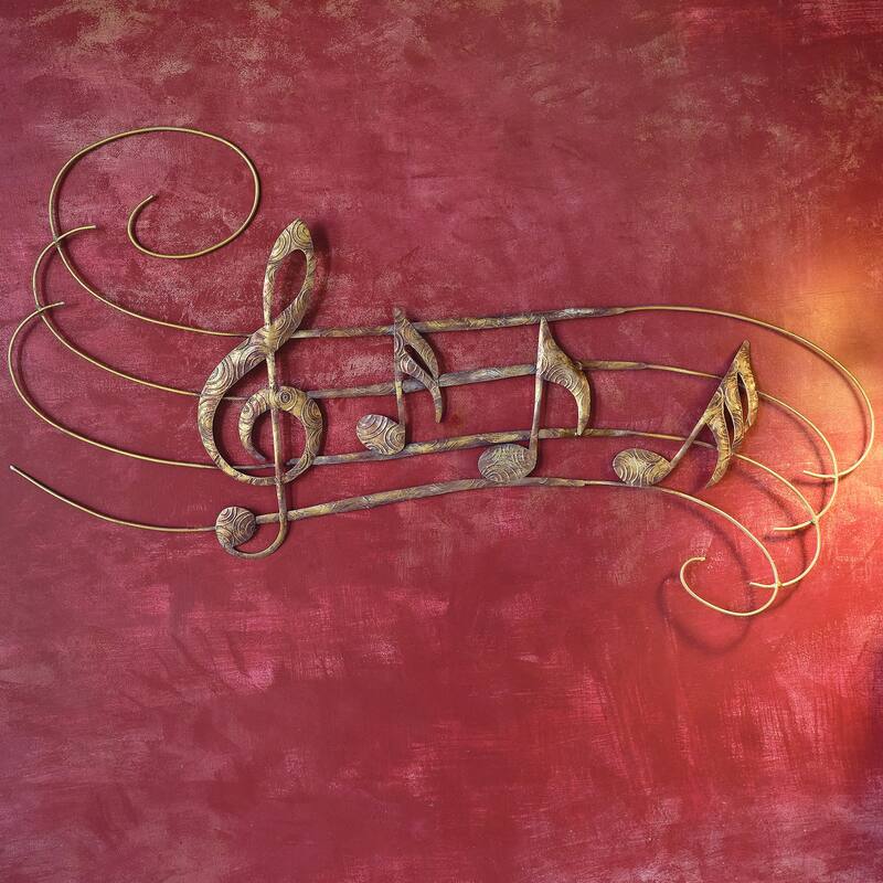 Handmade Large Musical Notes Wall Décor (Philippines) - 1 x 40 x 20